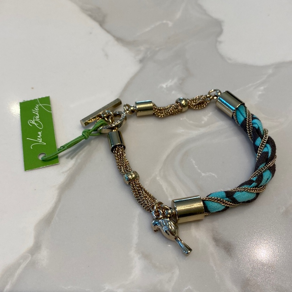 Vera Bradley Bird Toggle Bracelet NWT